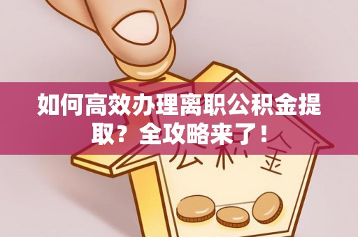 张家界如何高效办理离职公积金提取？全攻略来了！