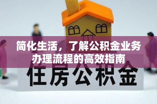 张家界简化生活，了解公积金业务办理流程的高效指南