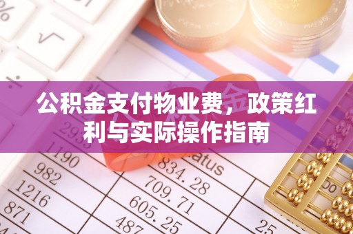 张家界公积金支付物业费，政策红利与实际操作指南