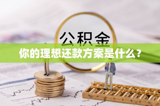 张家界你的理想还款方案是什么？