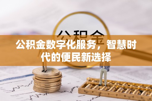 张家界公积金数字化服务，智慧时代的便民新选择